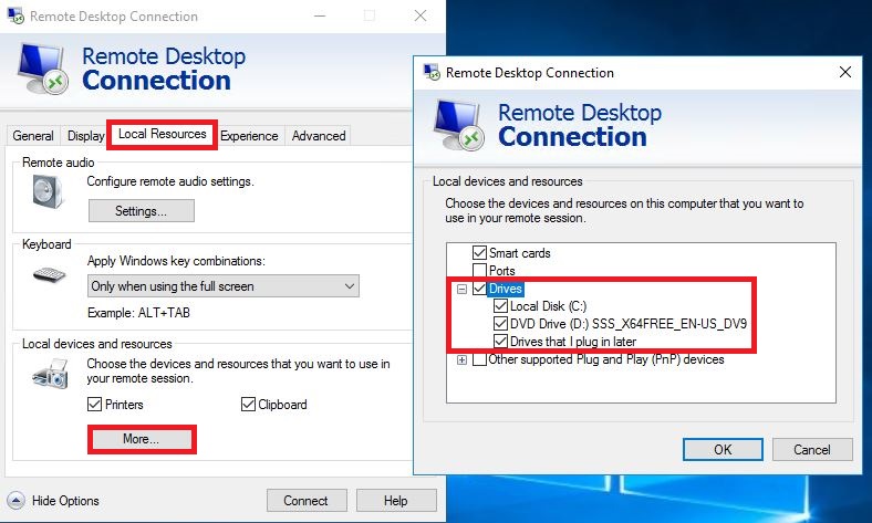 Activate remote desktop server windows 10